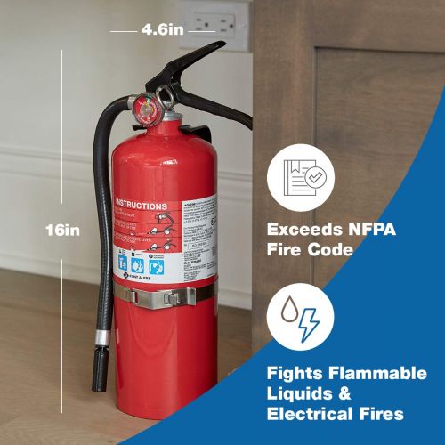  First Alert Fire Extinguisher | Professional FireExtinguisher, Red, 5 lb, PRO5