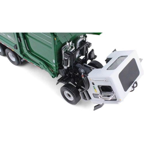  First Gear 134 scale Diecast Collectible Waste Management Mack TerraPro with CNG Front Loader with Trash Bin (#10-4006)