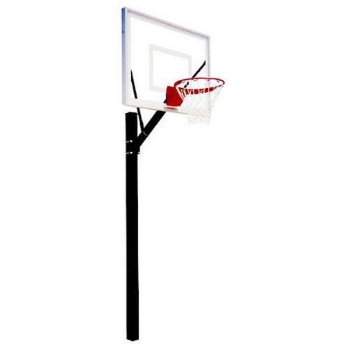  First Team Sport II Fixed Height Inground Basketball System - 48 Inch Acrylic Backboard