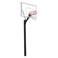 First Team Sport II Steel-Acrylic In Ground Fixed Height Basketball System44; Desert Gold