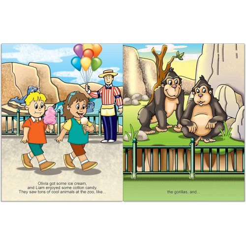  Personalized Children’s Zoo Adventure Book with Customized Kid’s Name, Hair Color, Gender, and More | First Time Books