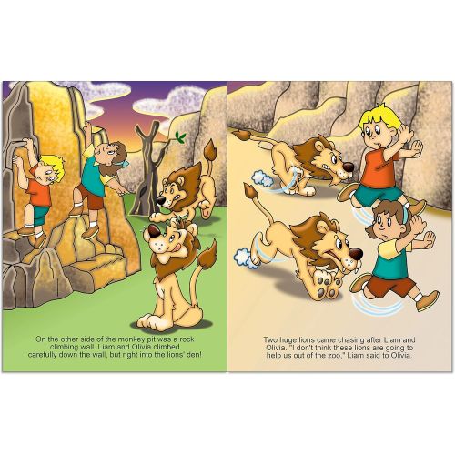  Personalized Children’s Zoo Adventure Book with Customized Kid’s Name, Hair Color, Gender, and More | First Time Books