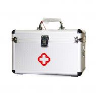 First aid kit LCSHAN Convenient Household Medicine Box Wall-Mounted Medicine Emergency Aluminum Storage Box