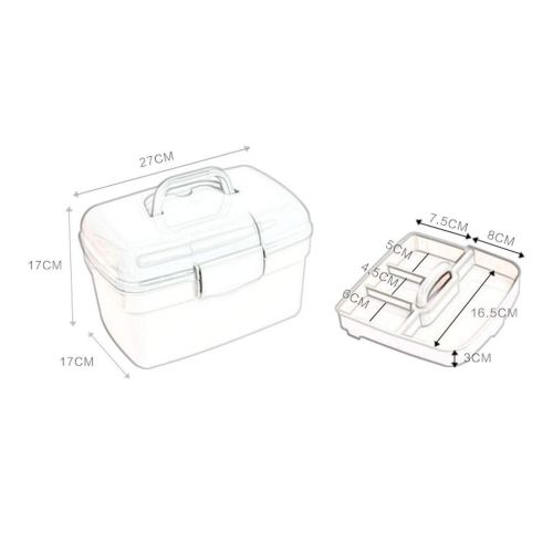  First aid kit LCSHAN Convenient Household Medicine Box Ultra-Light Portable Emergency Storage Box (Color : Gray)