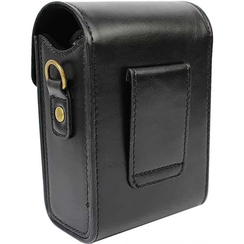  First2savvv PU Premium Quality Leather Camera case Pouch Bag with Shoulder Strap for Panasonic Lumix DMC ZS200 ZS100 ZS110 ZS70 ZS60 ZS50 ZS40 Lumix 4K BDX21-TZ200-01