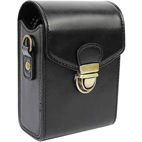  First2savvv PU Premium Quality Leather Camera case Pouch Bag with Shoulder Strap for Panasonic Lumix DMC ZS200 ZS100 ZS110 ZS70 ZS60 ZS50 ZS40 Lumix 4K BDX21-TZ200-01