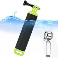 First2savvv GO-FLB-D06 Green Waterproof Floating Hand Grip (Diving Monopod & Selfie Stick) Compatible with GoPro Hero 4 Session, Hero 6 5 2 3 3+ 4 Xiaoming Ying SJ4000 SJ5000