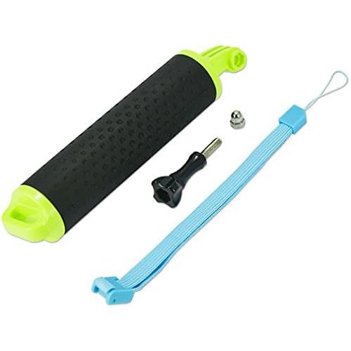  First2savvv GO-FLB-D06 Green Waterproof Floating Hand Grip (Diving Monopod & Selfie Stick) Compatible with GoPro Hero 4 Session, Hero 6 5 2 3 3+ 4 Xiaoming Ying SJ4000 SJ5000