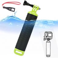 First2savvv GO-FLB-D06 Green Waterproof Floating Hand Grip (Diving Monopod & Selfie Stick) Compatible with GoPro Hero 4 Session, Hero 6 5 2 3 3+ 4 Xiaoming Ying SJ4000 SJ5000 + Spa