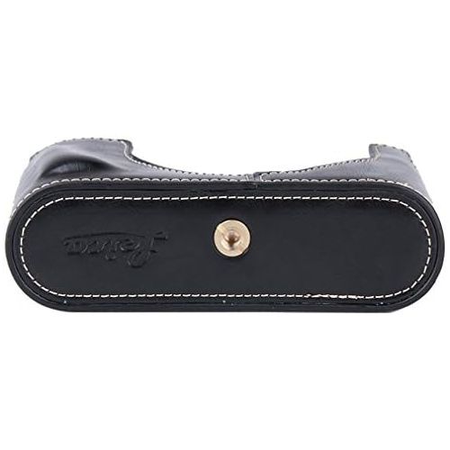  First2savvv Leather Half Camera Case Bag Cover base for Leica M9. M8.M-E + Cleaning cloth XJPT-LeicaM9-D01