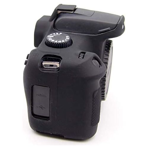  First2savvv Rubber Camera Case Bag Full Cover for Canon EOS 4000D Rebel T100 3000D XJPT-4000D-S01