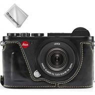 First2savvv Leather Half Camera Case Bag Cover Base for Leica CL+ Cleaning Cloth XJD-Leica CL-D01