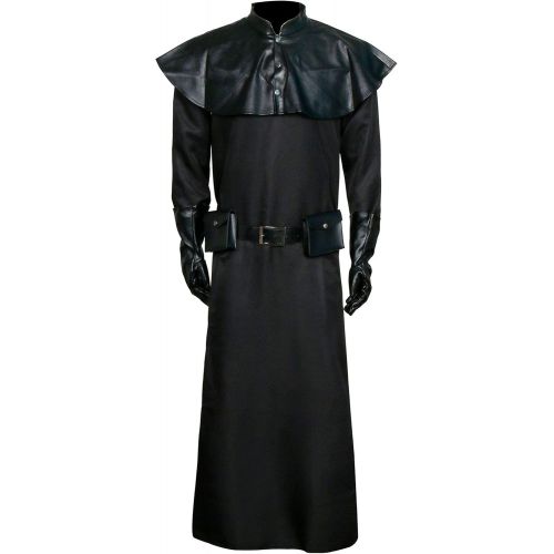  할로윈 용품FirstCos Plague Doctor Costume for Adults Halloween Clothing Black Cloak Steampunk Fancy Dress Renaissance Priest Outift