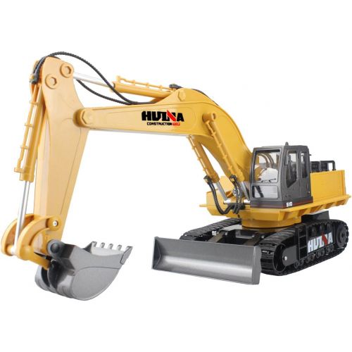  [아마존 핫딜]  [아마존핫딜]Fisca fisca Remote Control Excavator RC Construction Vehicle 11 Channel 2.4G Full Function Digger Toy Metal Shovel Simulation Sound and Flashing Lights