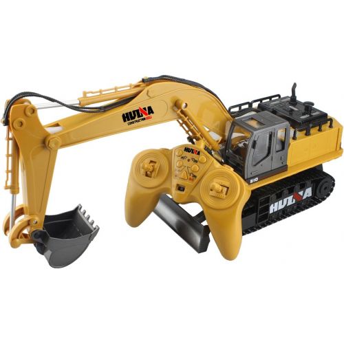  [아마존 핫딜]  [아마존핫딜]Fisca fisca Remote Control Excavator RC Construction Vehicle 11 Channel 2.4G Full Function Digger Toy Metal Shovel Simulation Sound and Flashing Lights