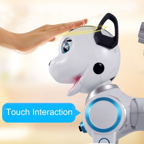  [아마존핫딜][아마존 핫딜] Fisca fisca Remote Control Robotic Dog RC Interactive Intelligent Walking Dancing Programmable Robot Puppy Toys Electronic Pets with Light and Sound for Kids Boys Girls Age 6, 7, 8, 9, 1