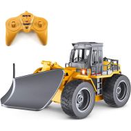 [아마존핫딜][아마존 핫딜] Fisca fisca RC Truck Remote Control Snow Plow 6 Channel 2.4G Alloy Snow Sweeper Vehicle 4WD Tractor Toy with Lights for Kids