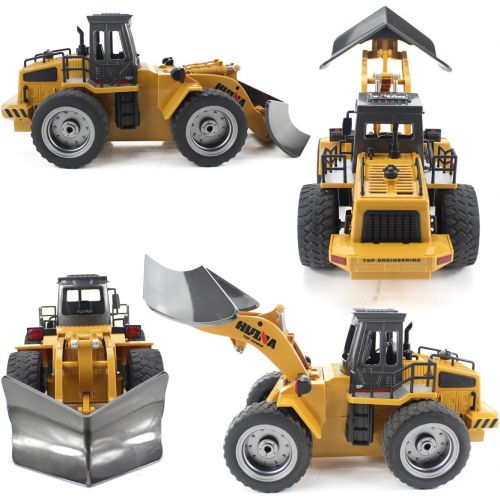  [아마존핫딜][아마존 핫딜] Fisca fisca RC Truck Remote Control Snow Plow 6 Channel 2.4G Alloy Snow Sweeper Vehicle 4WD Tractor Toy with Lights for Kids