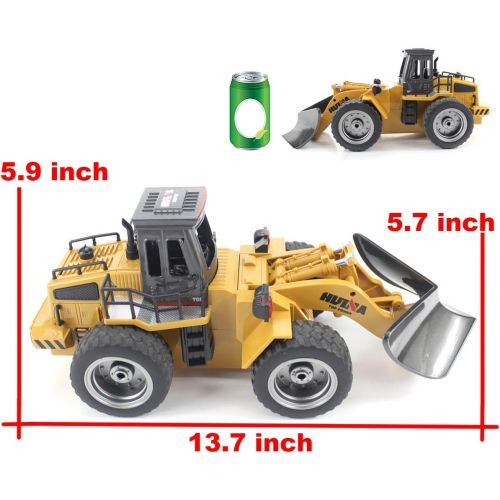  [아마존핫딜][아마존 핫딜] Fisca fisca RC Truck Remote Control Snow Plow 6 Channel 2.4G Alloy Snow Sweeper Vehicle 4WD Tractor Toy with Lights for Kids