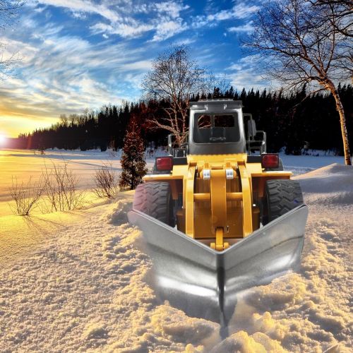  [아마존핫딜][아마존 핫딜] Fisca fisca RC Truck Remote Control Snow Plow 6 Channel 2.4G Alloy Snow Sweeper Vehicle 4WD Tractor Toy with Lights for Kids