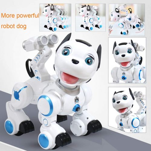  [아마존베스트]fisca Remote Control Robotic Dog RC Interactive Intelligent Walking Dancing Programmable Robot Puppy Toys Electronic Pets with Light and Sound for Kids Boys Girls Age 6, 7, 8, 9, 1
