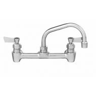 Fisher 64769 Backsplash Mount Faucet with 12 Swing Spout, and EZ Install Adapters, 8 centers