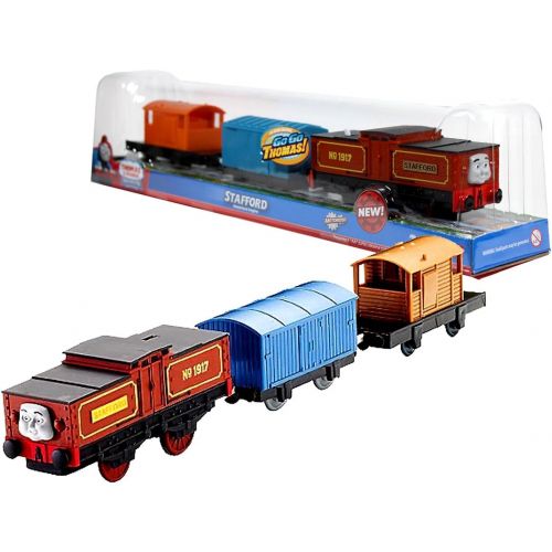  Fisher Price Year 2012 Thomas and Friends DVD Series Go Go Thomas! Trackmaster Motorized Railway Battery Powered Tank Engine 3 Pack Train Set - Battery-Electric Shunting Engine STA