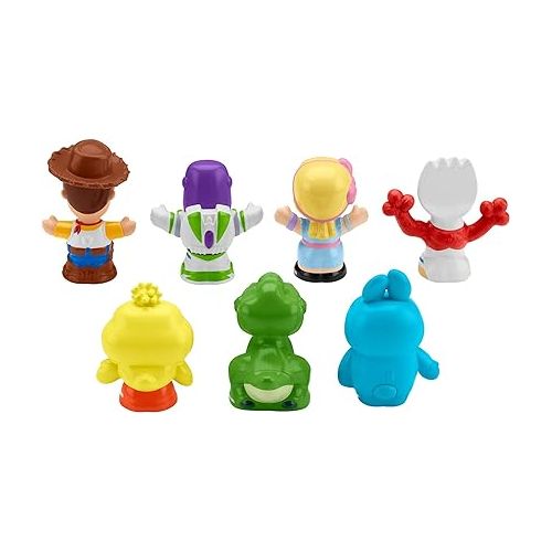 피셔프라이스 Fisher-Price Little People Toddler Toys Disney Toy Story 7 Friends Pack Figure Set with Woody & Buzz Lightyear for Ages 18+ Months (Amazon Exclusive)