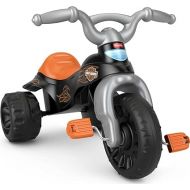 Fisher-Price Harley-Davidson Toddler Tricycle Tough Trike Bike with Handlebar Grips and Storage for Kids (Amazon Exclusive)