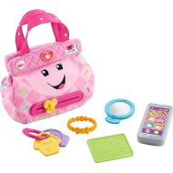 Fisher-Price Laugh & Learn Baby & Toddler Toy My Smart Purse Pretend Dress Up Set with Lights & Learning Songs for Ages 6+ Months (Amazon Exclusive)