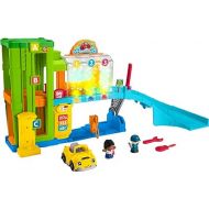 Fisher-Price Little People Toddler Toy Light-Up Learning Garage Playset with Smart Stages, Car & Ramp for Pretend Play Kids Ages 1+ Years