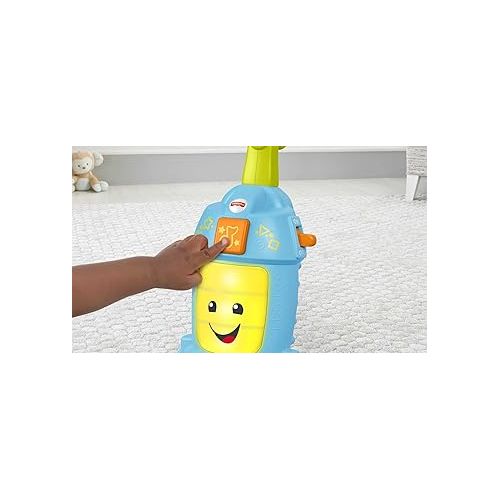 피셔프라이스 Fisher-Price Toddler Toy Laugh & Learn Light-Up Learning Vacuum Musical Push Along for Pretend Play Infants Ages 1+ Years?