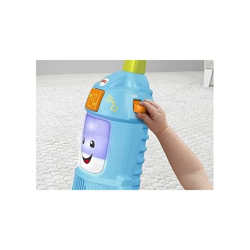 피셔프라이스 Fisher-Price Toddler Toy Laugh & Learn Light-Up Learning Vacuum Musical Push Along for Pretend Play Infants Ages 1+ Years?