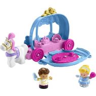 Fisher-Price Little People Toddler Playset Disney Princess Cinderella’s Dancing Carriage Vehicle with 2 Figures for Ages 18+ Months