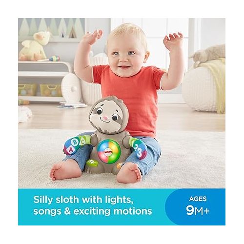 피셔프라이스 Fisher-Price Linkimals Learning Toy Smooth Moves Sloth with Interactive Music and Lights for Infants and Toddlers
