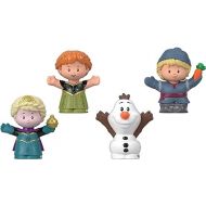 Fisher-Price Little People Toddler Toys Disney Frozen Elsa & Friends Figure Set with Anna Kristoff & Olaf for Ages 18+ Months