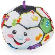 Fisher-Price Laugh & Learn Baby to Toddler Toy Singin’ Soccer Ball Plush with Music & Educational Phrases for Ages 6+ Months (Amazon Exclusive)
