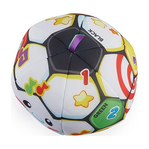 피셔프라이스 Fisher-Price Laugh & Learn Baby to Toddler Toy Singin’ Soccer Ball Plush with Music & Educational Phrases for Ages 6+ Months (Amazon Exclusive)