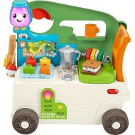Fisher-Price Laugh & Learn Baby to Toddler Toy 3-in-1 On-the-Go Camper Walker & Activity Center with Smart Stages for Ages 9+ Months, Tan/Green