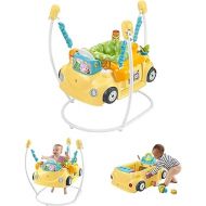 Fisher-Price Baby to Toddler Learning Toy 2-in-1 Servin’ Up Fun Jumperoo Activity Center with Music Lights and Shape Sorting Puzzle Play