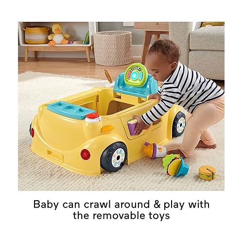 피셔프라이스 Fisher-Price Baby to Toddler Learning Toy 2-in-1 Servin’ Up Fun Jumperoo Activity Center with Music Lights and Shape Sorting Puzzle Play