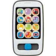 Fisher-Price Laugh & Learn Baby & Toddler Toy Smart Phone with Music Lights & Learning Songs for Ages 6+ Months, Gray