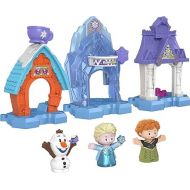 Fisher-Price Little People? Toddler Toys Disney Frozen Snowflake Village Playset with Anna Elsa & Olaf for Ages 18+ Months?