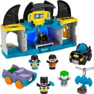 DC SUPER FRIENDS Fisher-Price Little People Batman Toy Deluxe Batcave Playset with Lights Sounds & 4 Figures for Toddlers Ages 18+ Months (Amazon Exclusive)