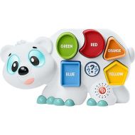 Fisher-Price Toddler Learning Toy Linkimals Puzzlin’ Shapes Polar Bear with Lights & Music for Kids Ages 18+ Months, Compatible Only with Linkimals Items