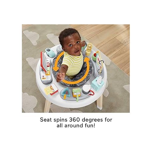 피셔프라이스 Fisher-Price Baby to Toddler Learning Toy 2-in-1 Like a Boss Activity Center and Play Table with Lights Music and Sounds