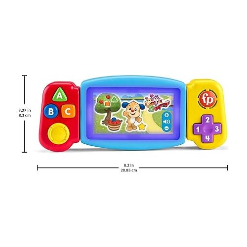 피셔프라이스 Fisher-Price Laugh & Learn Baby & Toddler Toy Twist & Learn Gamer Pretend Video Game with Lights & Music for Ages 9+ Months