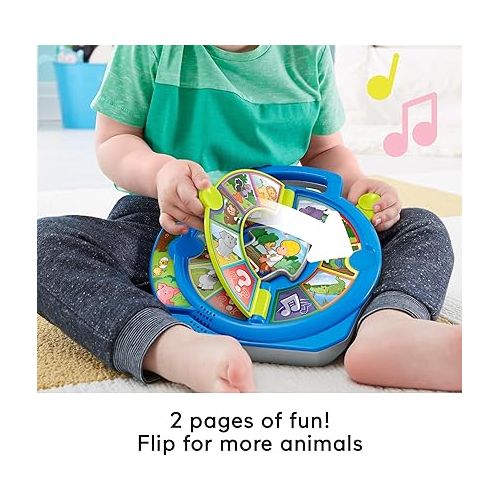 피셔프라이스 Fisher-Price Little People Toddler Learning Toy World of Animals See ‘N Say with Music and Sounds for Ages 18+ Months