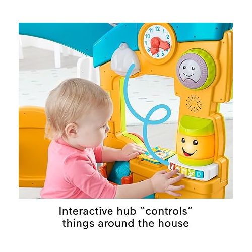 피셔프라이스 Fisher-Price Baby & Toddler Toy Laugh & Learn Smart Learning Home Playhouse with Lights Sounds & Activities for Infants Ages 6+ Months (Amazon Exclusive)