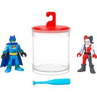 Fisher-Price Imaginext DC Super Friends Batman Toys, Color Changers Figure Set, Batman & Harley Quinn for Preschool Kids Ages 3+ Years